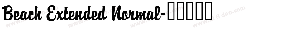 Beach Extended Normal字体转换
